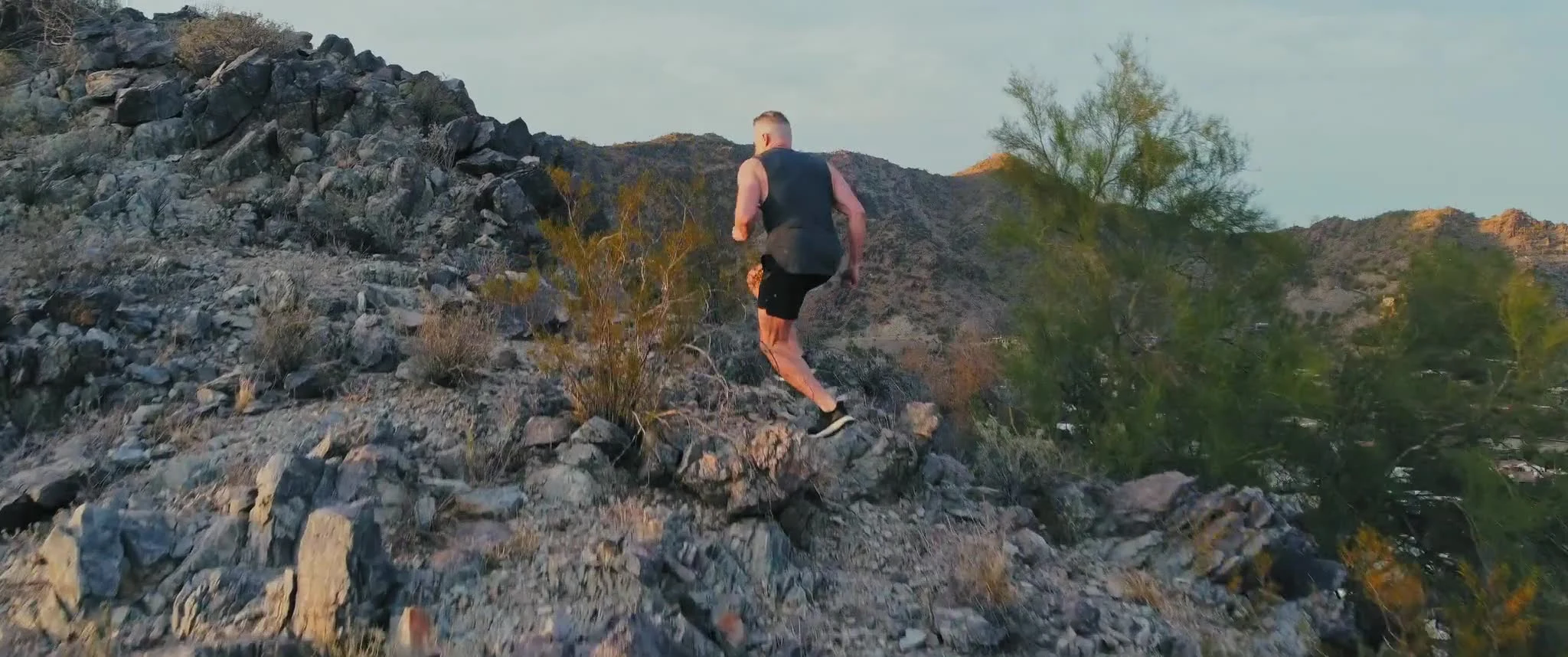 A runner on an Arizona trail